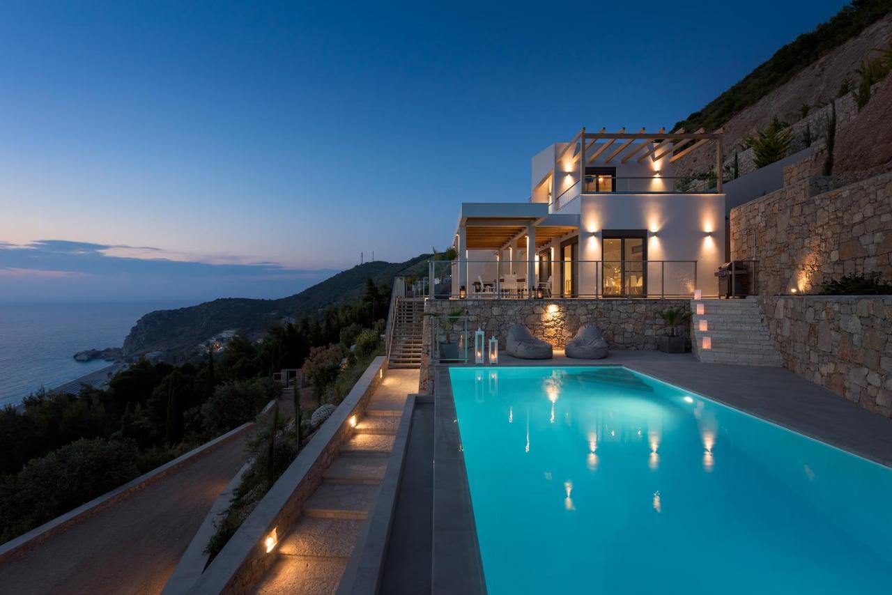 Kathisma Bay Villas - Luxury Villas - Villa Helios Kalamítsi 外观 照片